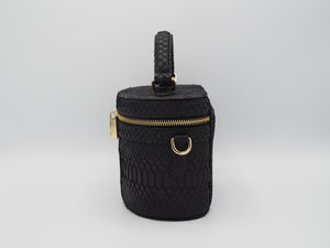 CIRCULAR BOX PYTHON BLACK
