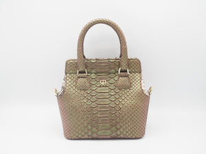 [Pre-Order] JASMINE PYTHON METALLIC GREENY BROWN TWO TONE